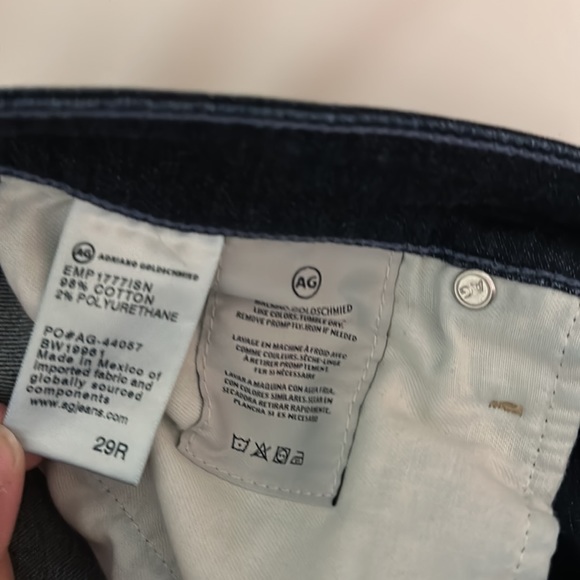 AG Adriano Goldschmied The Farrah Skinny Ankle High Rise Dark Wash Size 29 - Picture 12 of 12